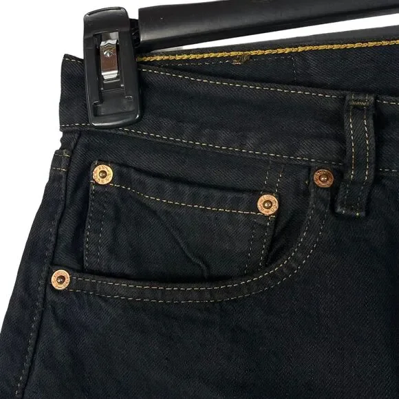 Urban Renewal Levi’s Large Jean Shorts Recycled Button-Fly High-Rise Frayed Hems - Picture 2 of 9